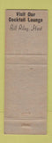 Matchbook Cover - Berwick Hotel Newark NJ MISCUT