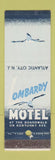 Matchbook Cover - Fetter Hotels Jefferson Monticello Boscobel Atlantic City NJ
