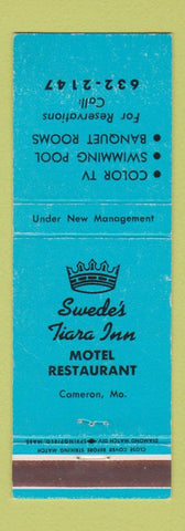 Matchbook Cover - Swede's Tiara Inn Motel Cameron MO WEAR