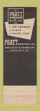 Matchbook Cover - Pratt Mufflers Bobro Newark NJ