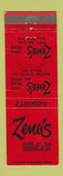 Matchbook Cover - Zeno's Steak House Rolla Sullivan MO Route 66 WEAR