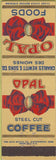 Matchbook Cover - Opal Foods Coffee Des Moines IA