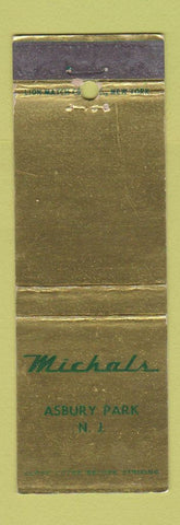 Matchbook Cover - Michals Asbury Park NJ WEAR