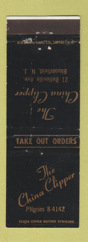 Matchbook Cover - China Clipper restaurant Bloomfield NJ
