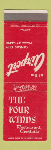 Matchbook Cover - Four Winds Restaurant Airport Kansas City MO