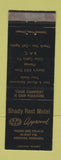 Matchbook Cover - Shady Rest Motel Oshkosh NE