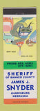 Matchbook Cover - James Snyder Harrisburg NE Sheriff Banner County