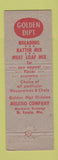 Matchbook Cover - Golden Dipt Breading St Louis MO