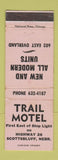 Matchbook Cover - Trail Motel Scottsbluff NE WEAR
