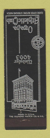 Matchbook Cover - Omaha Athletic Club NE
