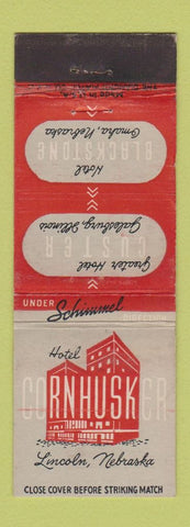 Matchbook Cover - Hotel Cornhusker Lincoln NE WEAR