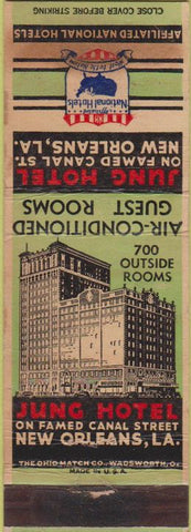 Matchbook Cover - Jung Hotel New Orleans LA WEAR