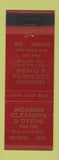 Matchbook Cover - Modern Cleaners Dyers Columbus NE WEAR