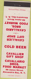 Matchbook Cover - Cavallier Gift Shop grocery Alexandria Bay NY