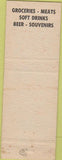 Matchbook Cover - Cavallier Gift Shop grocery Alexandria Bay NY