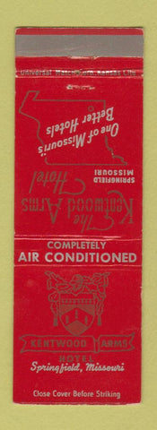 Matchbook Cover - Kentwood Arms Hotel Springfield MO