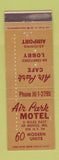 Matchbook Cover - Air Park Motel Mexico MO WEAR