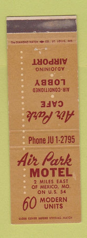 Matchbook Cover - Air Park Motel Mexico MO WEAR