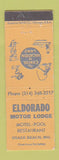 Matchbook Cover - Eldorado Motor Lodge Osage Beach MO WEAR