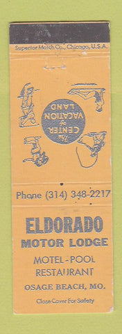 Matchbook Cover - Eldorado Motor Lodge Osage Beach MO WEAR