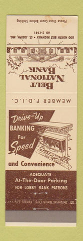 Matchbook Cover - Belt National Bank St Joseph MO