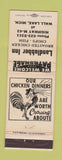 Matchbook Cover - Landlubber Inn Chicken Wall Lake MI