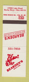Matchbook Cover - Bearden's Hamburgers bear Cleveland OH Rocky River