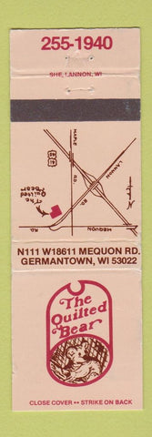 Matchbook Cover - The Quilted Bear Germantown WI WEAR