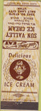 Matchbook Cover - Sun Valley Ice Cream Salt Lake City UT