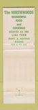 Matchbook Cover - Northwoods Marquette MI WORN bear
