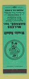 Matchbook Cover - McLees Garage Bear Alignment Anderson IN? GREEN