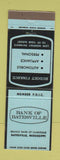 Matchbook Cover - Bank of Batesville MS