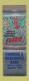 Matchbook Cover - Farmers and Merchants Bank Baldwyn MS