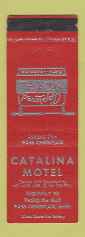 Matchbook Cover - Catalina Motel Pass Christian MS WEAR