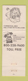 Matchbook Cover - Downtowner Motor Inns Vicksburg MS cat