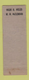 Matchbook Cover - Jackson Glass and Mirror Jackson MS WEAR