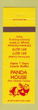 Matchbook Cover - Panda House Chinese bear Orange CT
