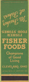 Matchbook Cover - Fisher Foods Supermarket Cleveland OH