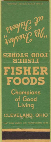 Matchbook Cover - Fisher Foods Supermarket Cleveland OH