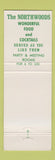Matchbook Cover - Northwoods Marquette MI bear