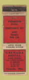 Matchbook Cover - Grenada Hotel MS WORN