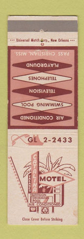 Matchbook Cover - Catalina Motel Pass Christian MS