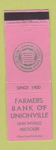 Matchbook Cover - Bank of Unionville MO