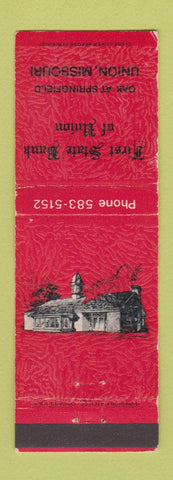 Matchbook Cover - First State Bank of Union MO WEAR