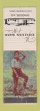Matchbook Cover - Citizens Bank of Windsor MO Abraham Lincoln