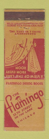 Matchbook Cover - Flamingo Restaurant Chicago IL WEAR girlie back
