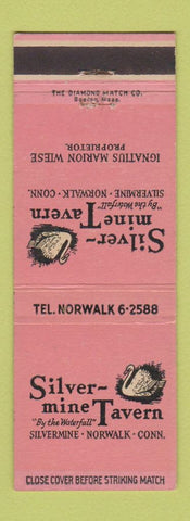 Matchbook Cover - Silver Mine Tavern swan Norwalk CT