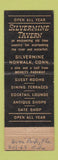 Matchbook Cover - Silver Mine Tavern swan Norwalk CT