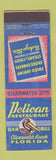 Matchbook Cover - Pelican Restaurant Clearwater Beach FL feature