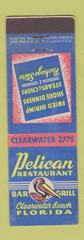 Matchbook Cover - Pelican Restaurant Clearwater Beach FL feature